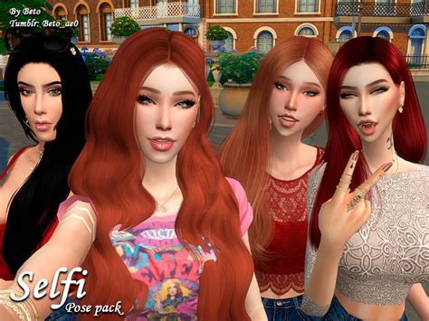 Selfie Pose Pack By Beto Ae0 At Tsr Sims 4 Updates