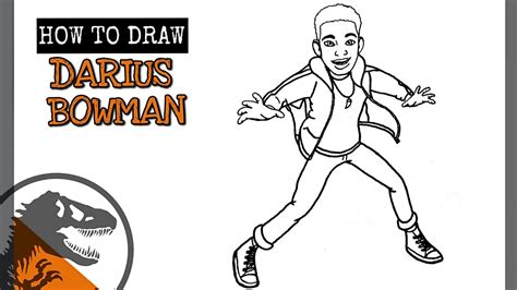 How To Draw Darius Bowman Jurassic World Camp Cretaceous Characters
