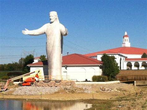 New Jesus Statue Erected At Solid Rock Church