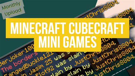 Monthly Upload Minecraft Minigames Youtube