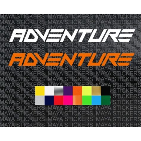 Ktm Adventure Logo Stickers In Custom Colors And Sizes