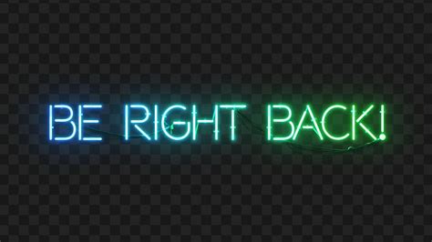 Be Right Back Logo