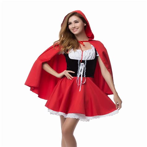 High Quality Little Red Riding Hood Costume Fancy Adult Hallowen
