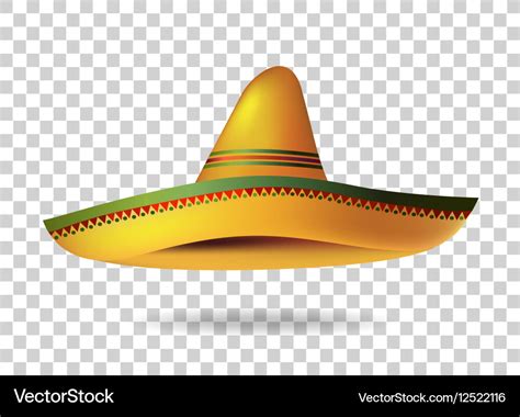 Mexican Sombrero Hat Transparent Background Vector Image Vlrengbr