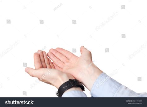 Keeping Hands Empty Cupped Palms Together库存照片1311797057 Shutterstock
