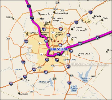 Texas Interstate 10 Map