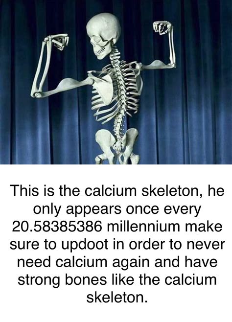 Calcium Skeleton Skeletons Know Your Meme