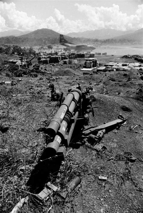 Vietnam War 1970 Ruined Artillery At Kham Duc Special Forces Base