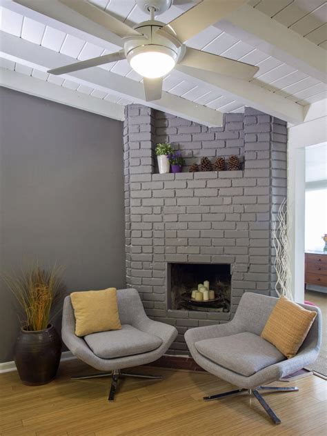 15 Gorgeous Painted Brick Fireplaces Hgtvs Decorating And Design Blog