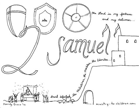 Book Of 2 Samuel Bible Coloring Page
