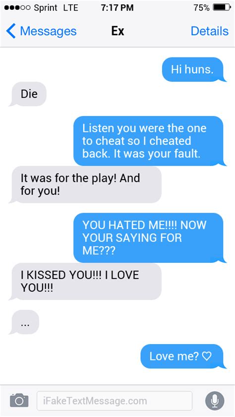 Fake Cheating Text Messages