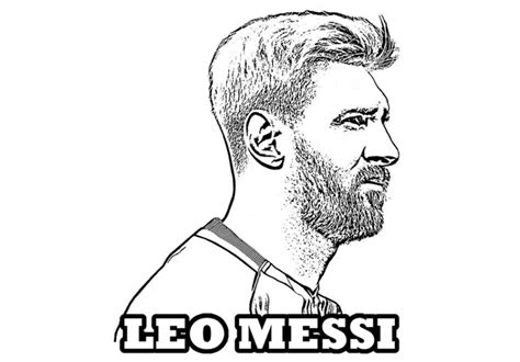 Los Mejores Dibujos De Messi Para Colorear
