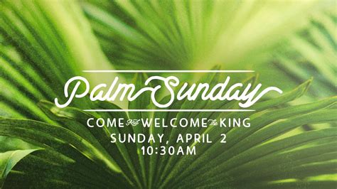 Palm Sunday Worship Celebration April 2 Youtube