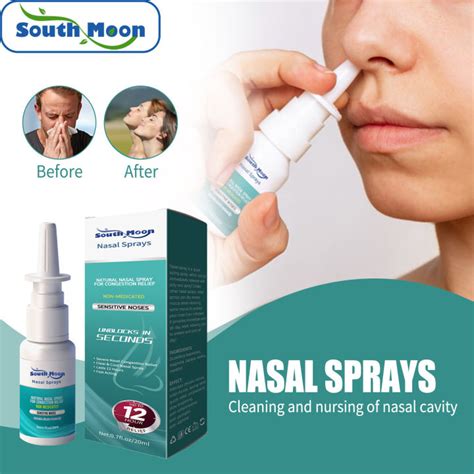 South Moon Nasal Spray Nose Congestion Discomfort Sinusitis Relief Runny Nose Care Herbal Spray