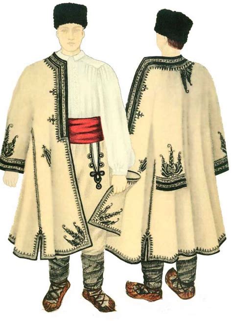 Traditional Folk Costume For Men Mehedinti County Oltenia Culture