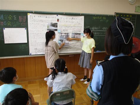 沼津市立大岡小学校で「交通安全リーダーと語る会」に参加しました。