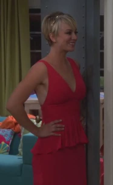 Big Bang Theory Kaley Cuoco Penny Red Dress Maxi Dress Wheretoget