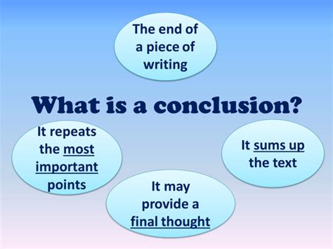 What Is A Conclusion Teaching Resources