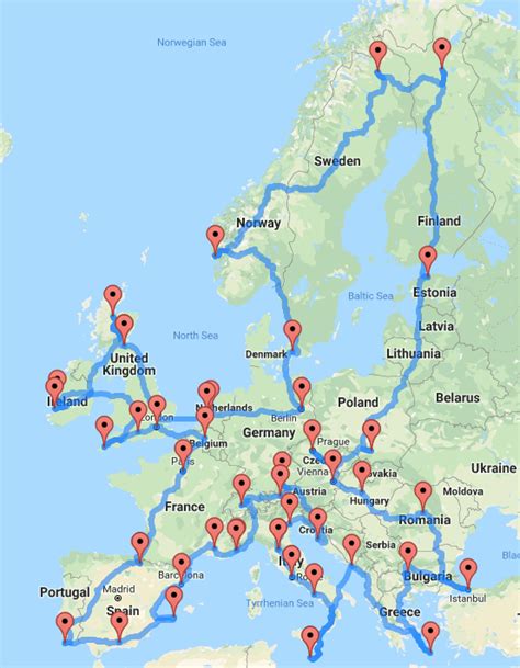 Driving Map Of Europe Map Of Farmland Cave