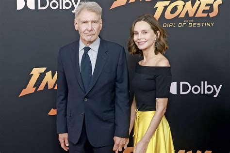 Harrison Ford And Calista Flockhart Step Out For Indiana Jones Premiere