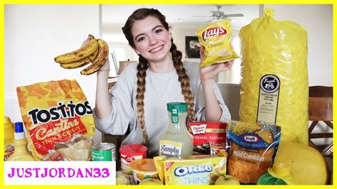 Fd&c colors are the colors certified for use by the u.s. 24 Hours Eating Only Yellow Foods / JustJordan33 - YouTube