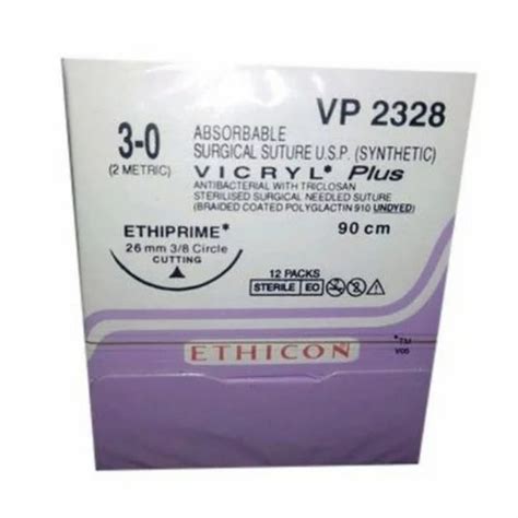Vicryl Plus Sutures Vp2347 Ethicon Size 2 0 At Rs 5000box In Chennai