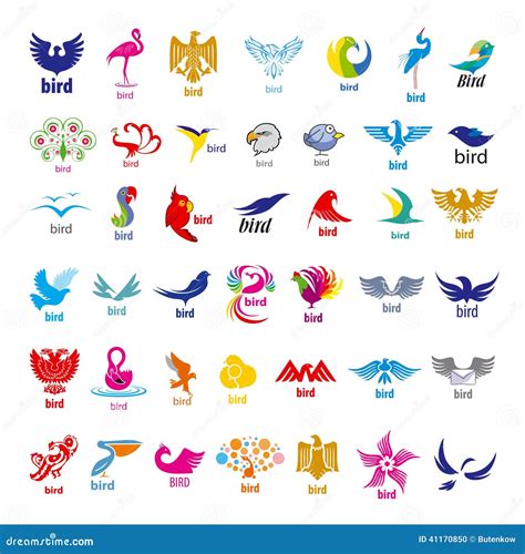 Collection Of Vector Logos Birds 41170850