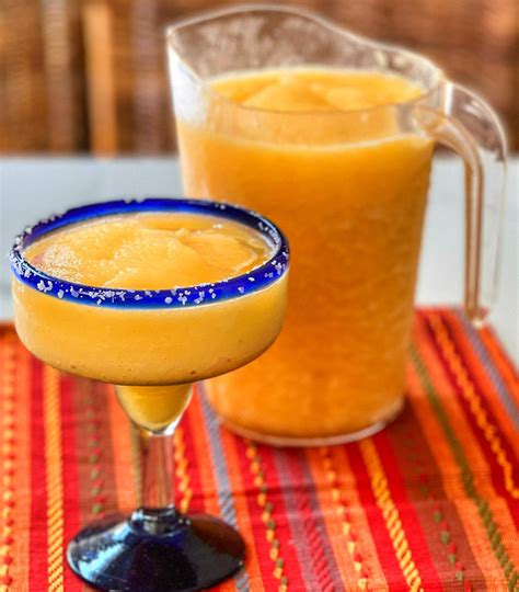 Enjoy These Frozen Peach Margaritas Year Round They Are One Of Our