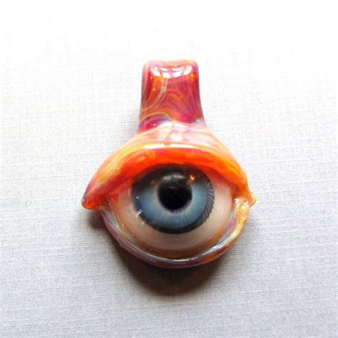 Glass Eyeball Pendant Flameworked Borosilicate All Seeing Etsy Glass Eyeballs Glass Eyeball