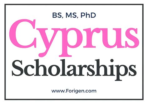 Cyprus Scholarships 2024 2025 Forigen