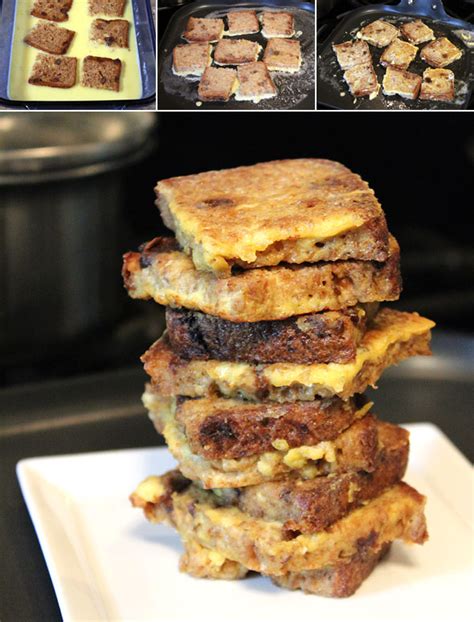 Served with friendship tea (crystal light/unsweetened lemon tea) and used toothpick to serve around a bowl of syrup. Diet French Toast Bites Recipe | MrBreakfast.com