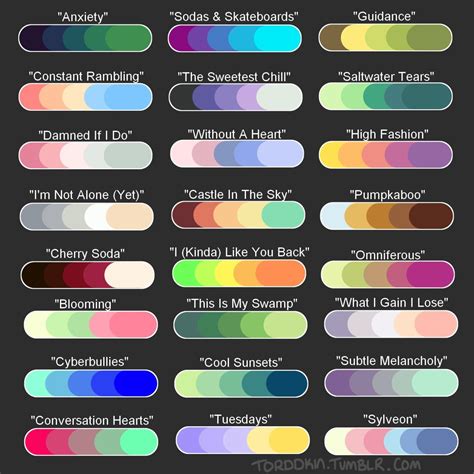 By Color Palettes On Tumblr Color Palette Challenge