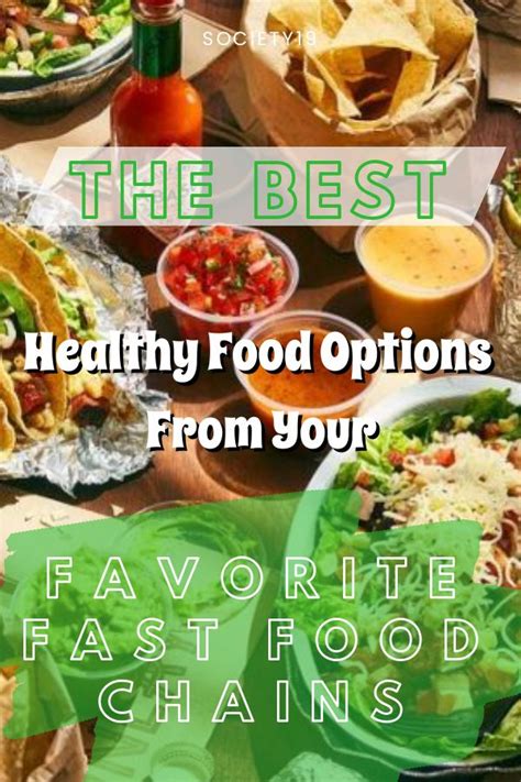Making healthier fast food choices is easier if you plan ahead by checking the nutritional guides that most chains post on their websites. The Best Healthy Options From Your Favorite Fast Food ...