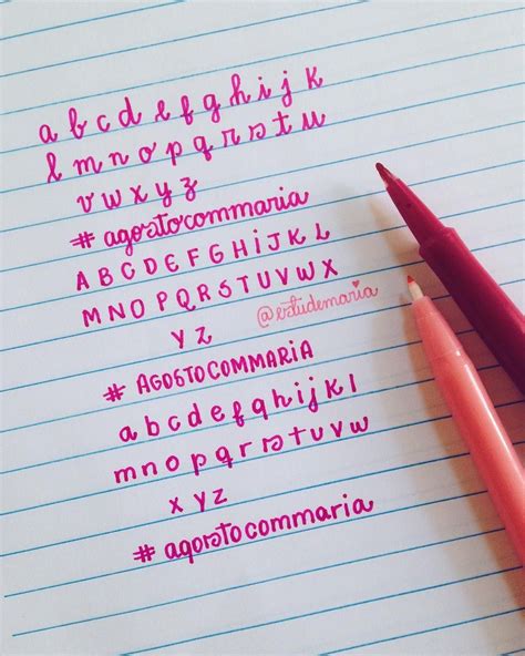 Melhores letras Como fazer letra bonita Ideias para cadernos e Estilos de escrita à mão