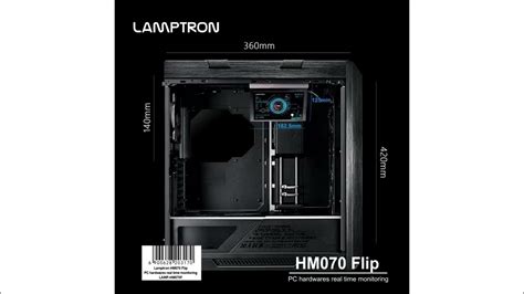 Lamptron Launches Hm070 Flip Lcd Pc Hardware Monitor Youtube