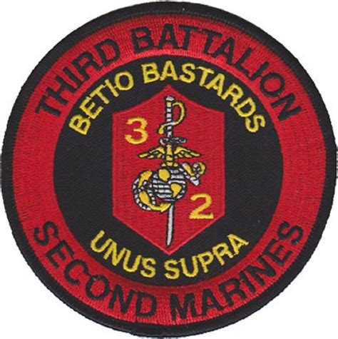 Usmc 3rd Battalion 2nd Marine Regiment Infantry Patch Marine Corps