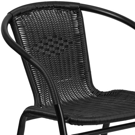 Flash furniture rattan stack chairs. 2 Pack Rattan Indoor-Outdoor Restaurant Stack Chair with ...