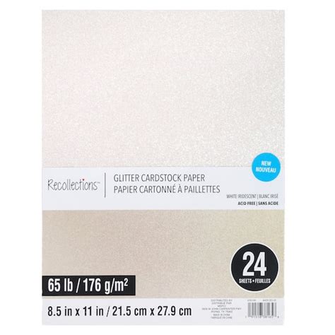 White Glitter Cardstock Paper By Recollections 85 X 11 Michaels