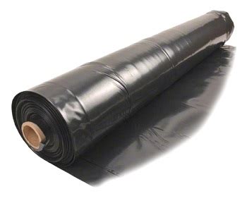 X Ft X Mil Roll Of Heavy Duty Black Color Plastic Sheet