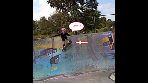 Will I Make The Kick Turn Skateboarding 7 Year Old Girl At Northcote