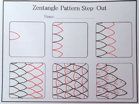 The zentangle patterns for beginners are quite popular among students and everyone should learn it to derive the benefits and make it a hobby. Cute Fishies, Zentangle fun -- Step-out and Finished Examples | Always Choose the Window Seat