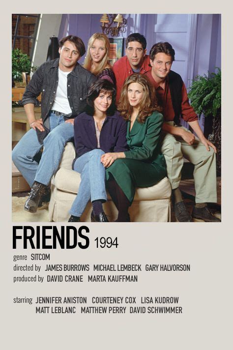 Friends 1994 Movie Poster With The Cast
