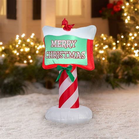 Merry Christmas Inflatable Outdoor Christmas Decor Greet Your Guests