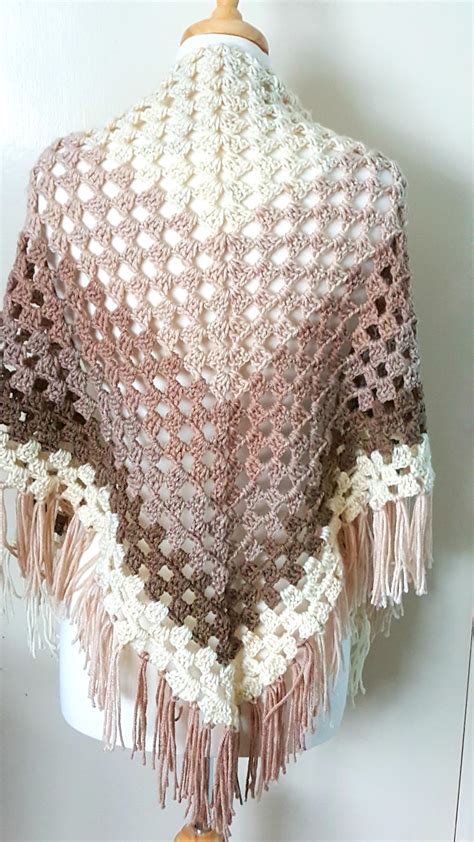 Crochet Ombre Shawl | AllFreeCrochet.com