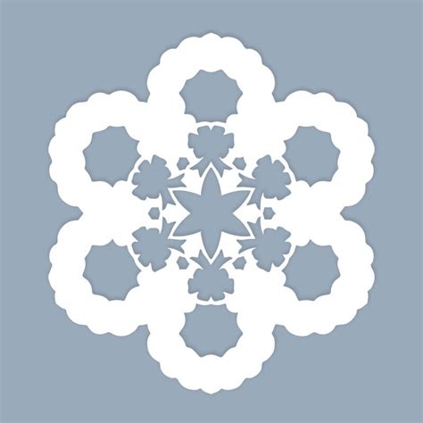 Wreath Pdf Pattern — Paper Snowflake Art