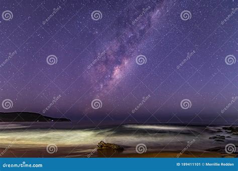 Milky Way Starry Night At The Beach Stock Image Image Of Starry