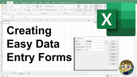 How To Create Form In Excel