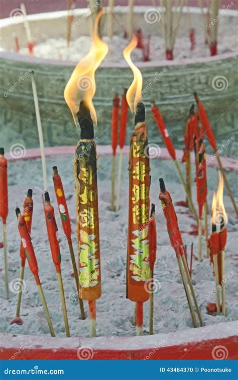 Chinese Candle Stick Stock Photo Image Of Asia Fragrant 43484370