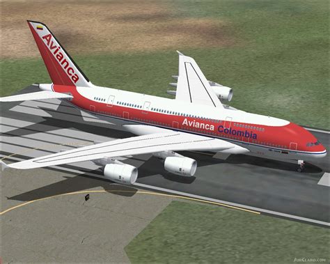Fs2004 Fs9 Airbus A380 800 Avianca Colombia Tree Models