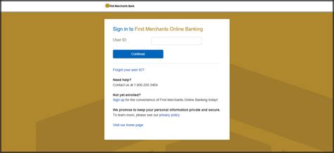 This site is designed for u.s. First Merchants Personal or Business Online Banking ...